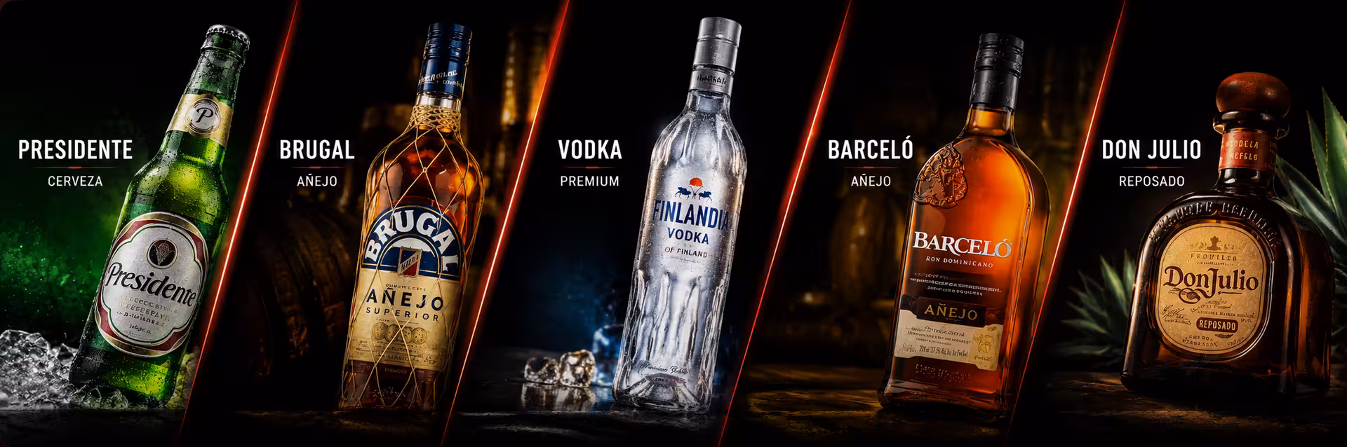 Fachada de Coca Liquor de noche